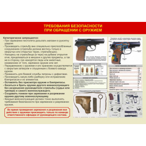 СТН-058 - Требования безопасности при обращении с оружием 850х600