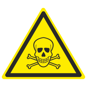 Знак безопасности светоотражающий W-03 «Опасно. Ядовитые вещества»