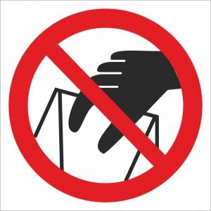 Знак Запрещается брать руками