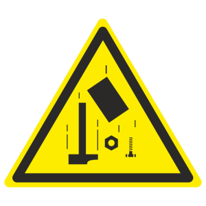 Знак безопасности светоотражающий W-34 «Осторожно. Падающие предметы»